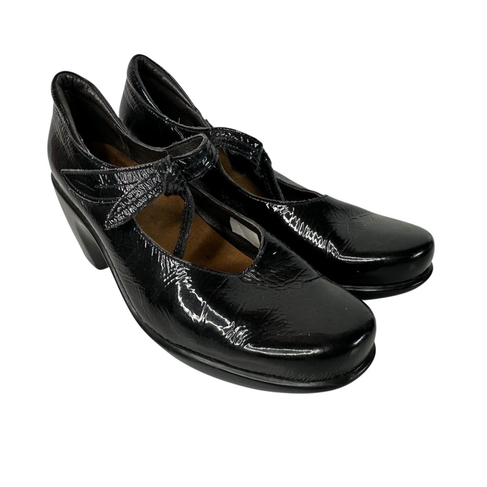 Naot Classic Pleasure Mary Jane Black Leather Comfort Work Shoes EU 38